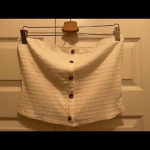 Strapless shirt